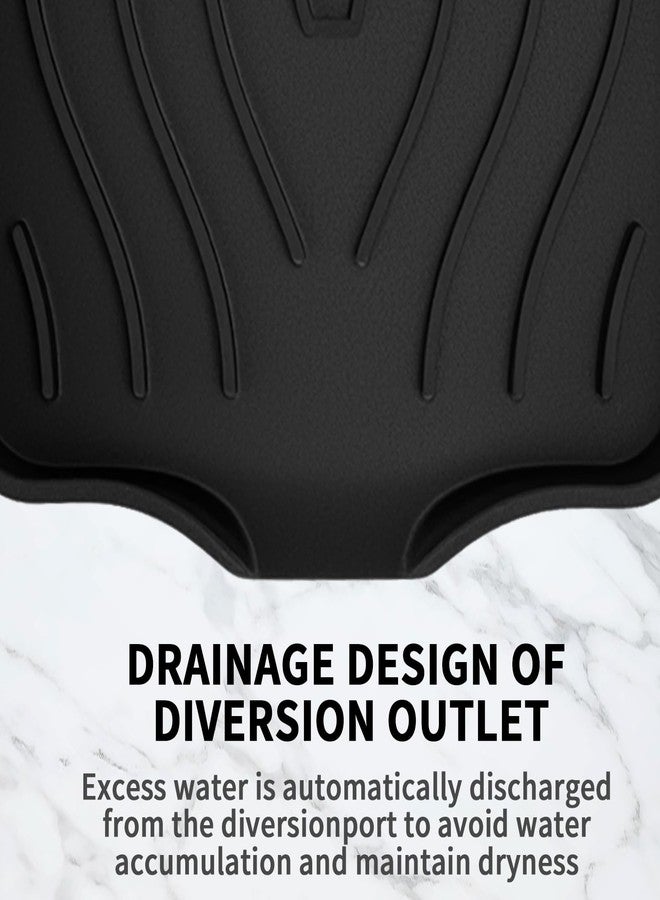 MCSDFN 2 Pack Silicone Soap Dish with Drain, Self Draining Bar Soap Holder for Shower, Silicone Dish Soap Tray, Bathroom and Kitchen Sink Organizer, Black - Image 4